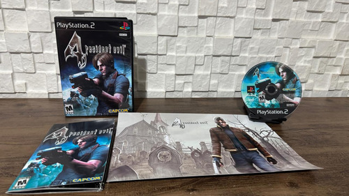 Resident Evil 4 Com Manual/pôster/ Para Ps2
