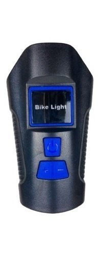Linterna/bocina Frontal Bicicleta Recargable Usb Negra