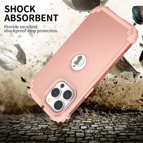 Funda Para iPhone 14/pro/14plus/14pro Max 360 Uso Rudo 3en1