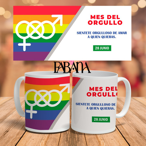 Taza Sublimada Diseño Mes Del Orgullo 3