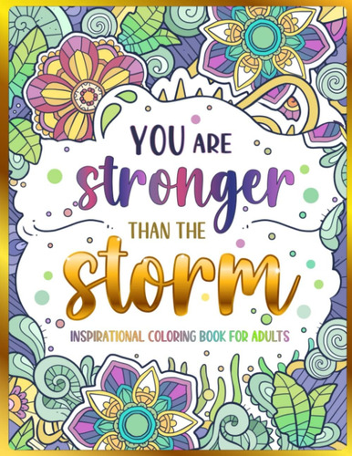 Libro: Libro De Colorear Inspirador Para Adultos: 50 Citas Y