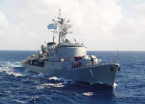 Parche Insignia Militar Fragata Rou 01 Uruguay Armada (Usado)