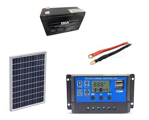 Kit Panel Solar Cerco Eléctrico Ganadero Sin Energizador