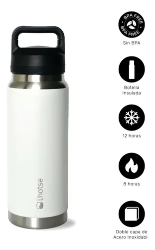 Botella Térmica Insulada Indo 800ml White Lhotse Blanco