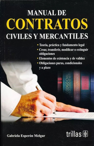 Manual De Contratos Civiles Y Mercantiles, Esperon Melgar