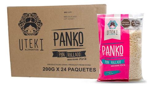 Pan Rallado Panko 200 G X 24 Piezas Uteki Alimentos