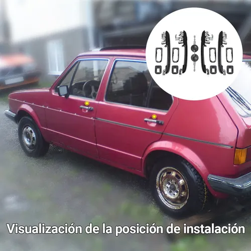 Para Para Jgo 4 Manijas Jalón Para Vw Golf Mk1 Mk2 Jetta A1