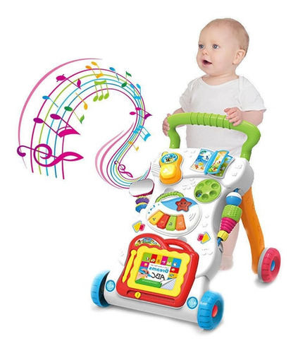 Imagen 2 de 6 de Andador Caminador Primeros Pasos Luz Sonido Juegos + 6 Meses