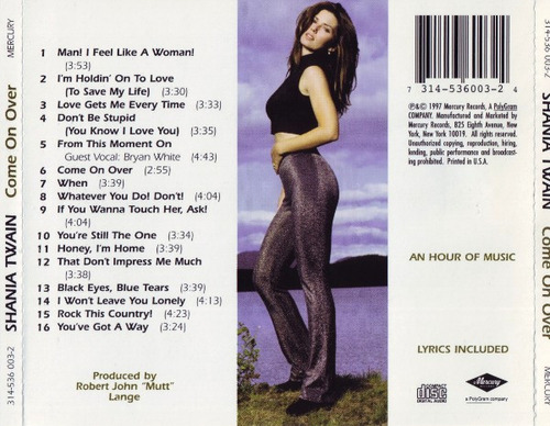 Cd Come On Over (shania Twain) Estándar