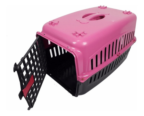 Caixa De Transporte Rosa Cachorro Gatos Coelho Cão Nº3