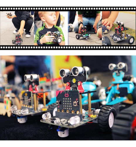 Kit Coche Robots Stem Educativo Niños 10 Compatible Microbit