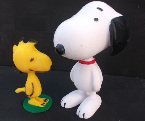 Snoopy Set Figuras Pintadas A Mano 3d Print Zona Norte