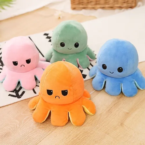 Pulpo Reversible Al Mayoreo 100 Piezas. Pulpo De Peluche