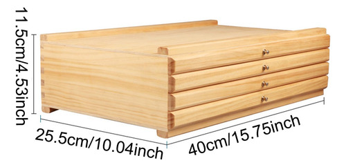 Caja De Almacenamiento Con Cajón Para Suministros 4 Cajones