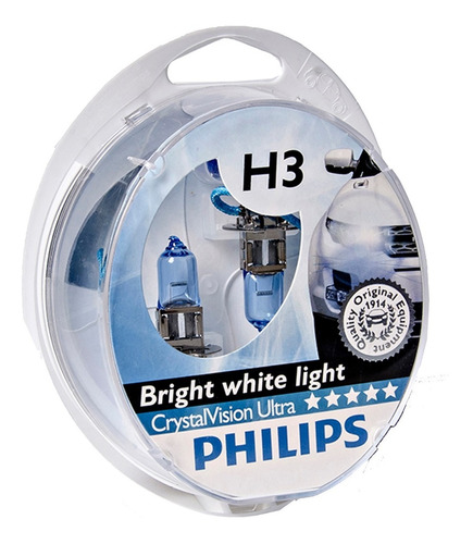 Lamparas Philips Crystal Vision Ultra H1 H3 H4 H7+t10 Gratis