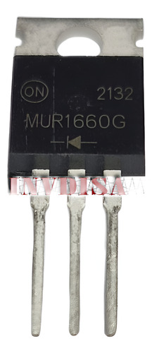 2pzas Power Rectifiers Mur1660g To-220 8a 600v