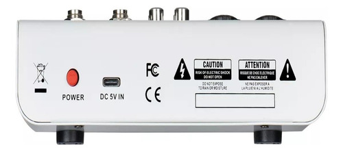 Mini Mezcladora De Audio 4 Canales Ecualización De 3 Bandas