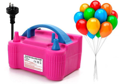 Inflador De Globos Electrico 220v Doble Pico Compresor 600w