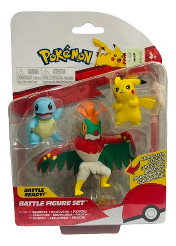 Pokemon Battle X 3 Figuras Surtido Original Ar1 95155 Ellobo