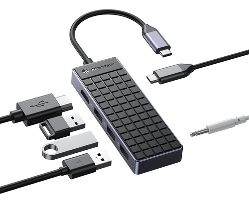 Yottamaster Adaptador Usb C Hub Hdmi, Adaptador Multipuerto