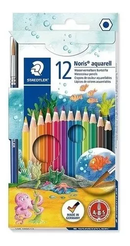 Lápices de colores Acuarelables Noris Staedtler set x12 - Solo Graffic