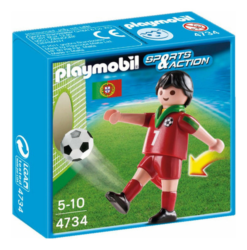 Playmobil Esportes Seleçoes Fifa Jogador Portugal 4734