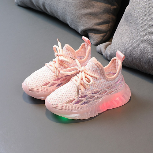 Calzado Deportivo Con Iluminación Led Para Niños Zapatos Par