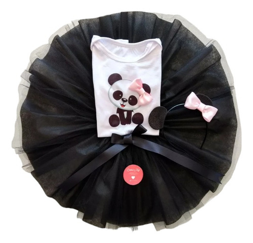 Conjunto Tutú Personalizado Oso Panda. By @chic.tutu