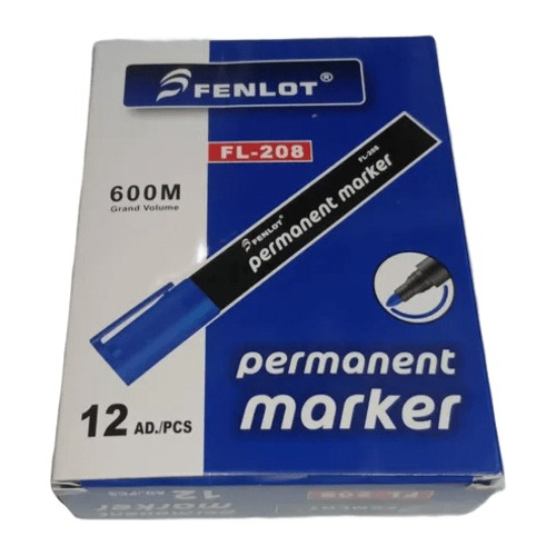 Plumon/marcador Permanente Azul P/redonda Genericox3