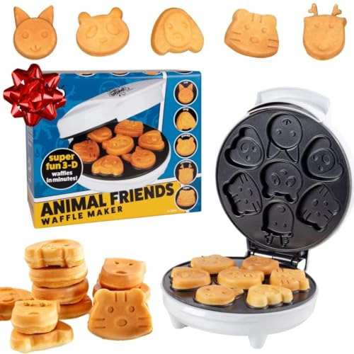 Animal Mini Waffle Maker - Make 7 Different Shaped Pancakes