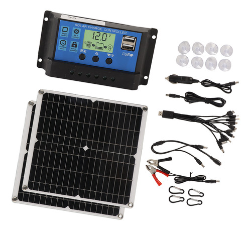 Kit De Painel Solar Painel Solar 50w Conjunto De Controlador