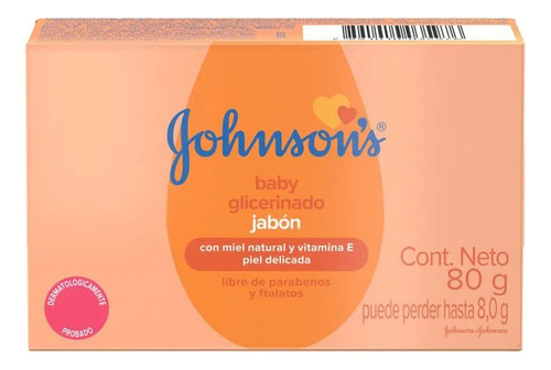 Jabon Tocador Johnson Glicerinado 80 Grs X 10 Unidades