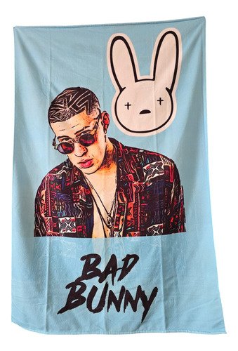Toalla Grande Bad Bunny Providencia Celeste Bad Bunny