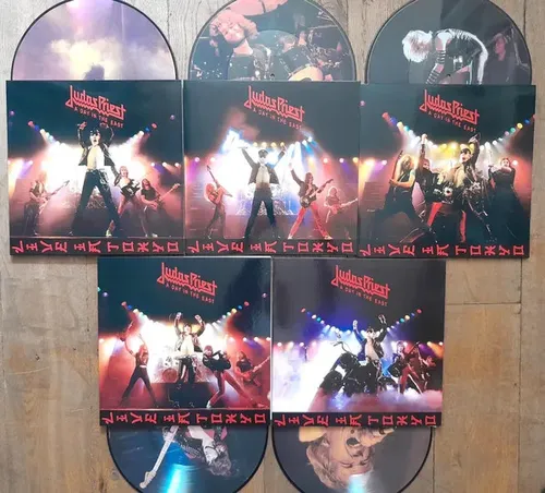 Judas Priest Box Lp A Day In The East Picture Manowar Raro