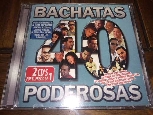 Bachatas Poderosas Cd Doble Impecable Estado, Igual A Nuevo