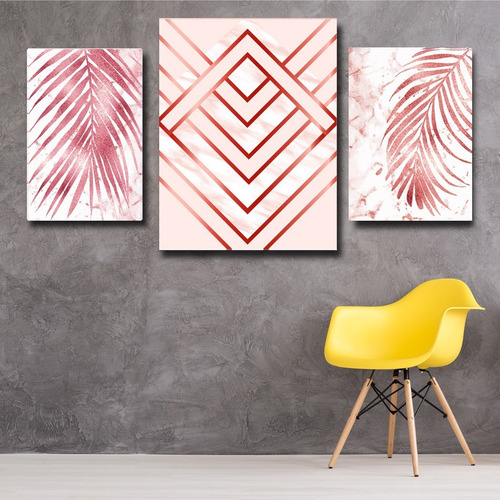 Set Cuadros Nórdicos 100x50 Tela Canvas Personalizados