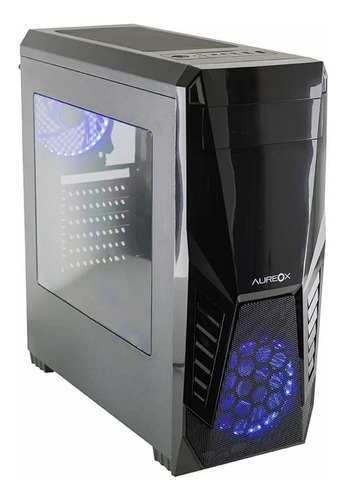 Gabinete Pc Gamer Aureox Euphory Arx 300g 2 Cooler Led Blue 