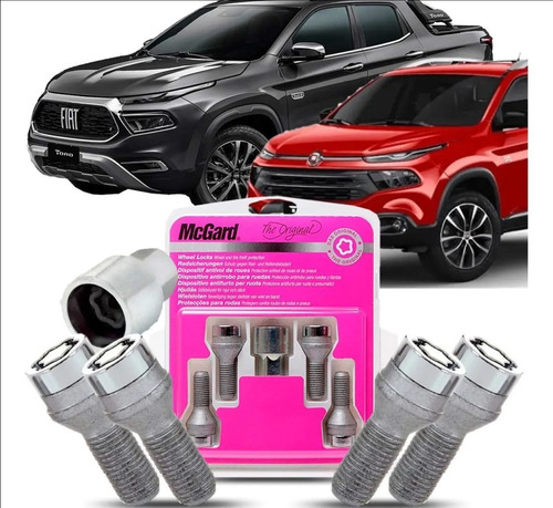 Imagem 2 de 3 de Parafuso Antifurto P/ Rodas Mcgard Fiat Toro E Nova Toro