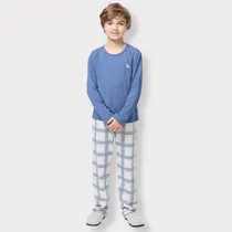 Comprar Pijamas Infantil Masculino Meia Estação Inverno Longo Menino