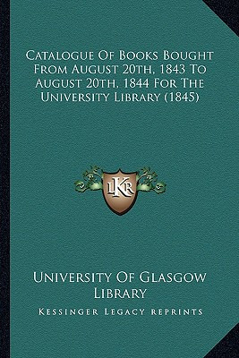Libro Catalogue Of Books Bought From August 20th, 1843 To...
