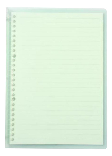 Cuaderno B5 Transparente Recargable De 26 Anillos Con Tapa