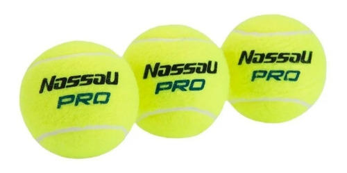 Imagen 2 de 3 de Tubo Pelotas Tenis Padel Nassau X 3 Championship Profesional