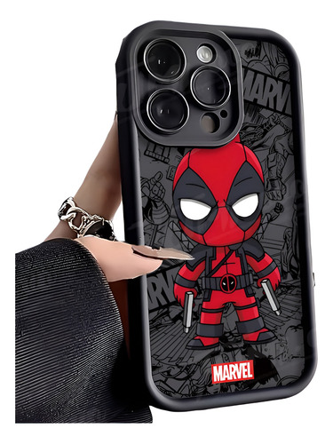 Funda/carcasa Para Apple Iphone 13 Pro Max Marvel Deadpool Negro Deadpool