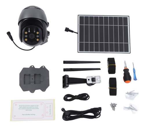 Cámara De Seguridad Solar De 2 Vías Ptz 355 Grados