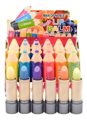 Set De Lápices Labiales Mágicos Diseño De Lápiz 6 Pzs