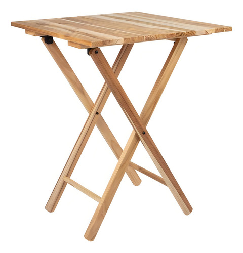 Mesa De Madeira Dobrável Bar Tramontina Lille Quadrada 60x60