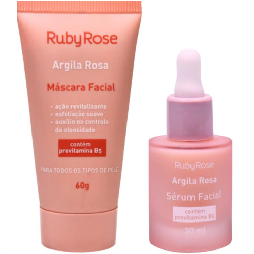 Imagem 10 de 10 de Kit Argila Rosa Máscara Facial + Sérum Provitamina B5