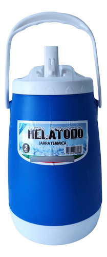 Jarra Bidon Termolar Helatodo 2 L Terere Jugo Pico Vertedor Color Azul