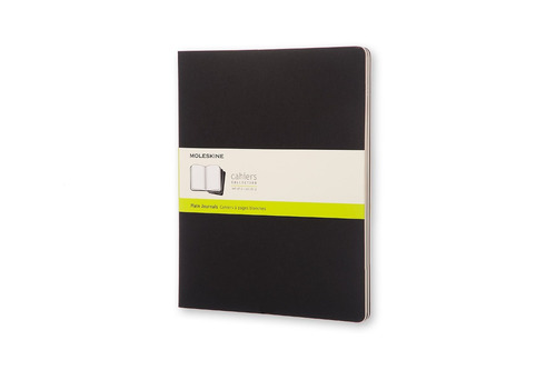 Moleskine Cahier Soft Cover Journal, Set Of 3, Plain, (qv7e)