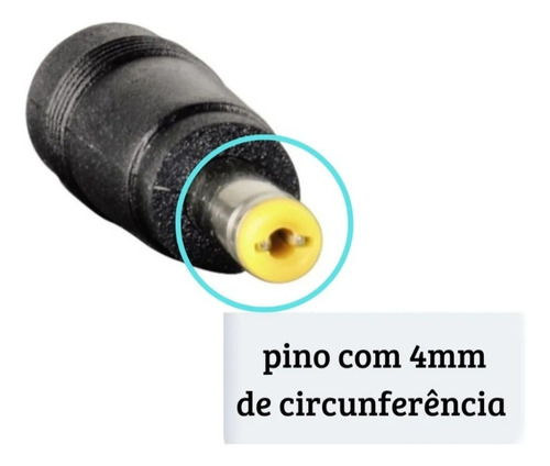 Fonte Carregador Caixa De Som Amplificada Amvox 9v Plug Fino